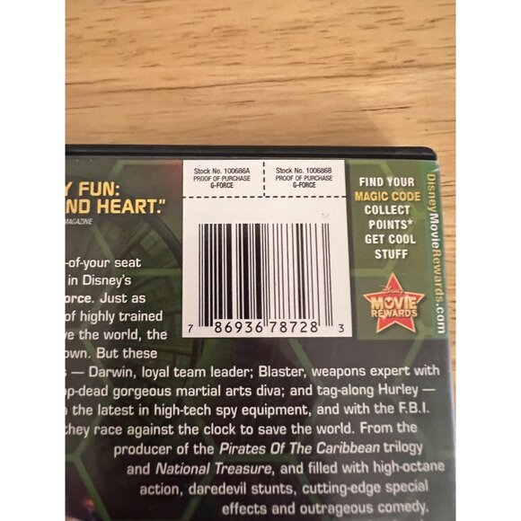 Disney's G-Force DVD Comedy Action Movie Family Fun Adventure - Picture 3 of 4